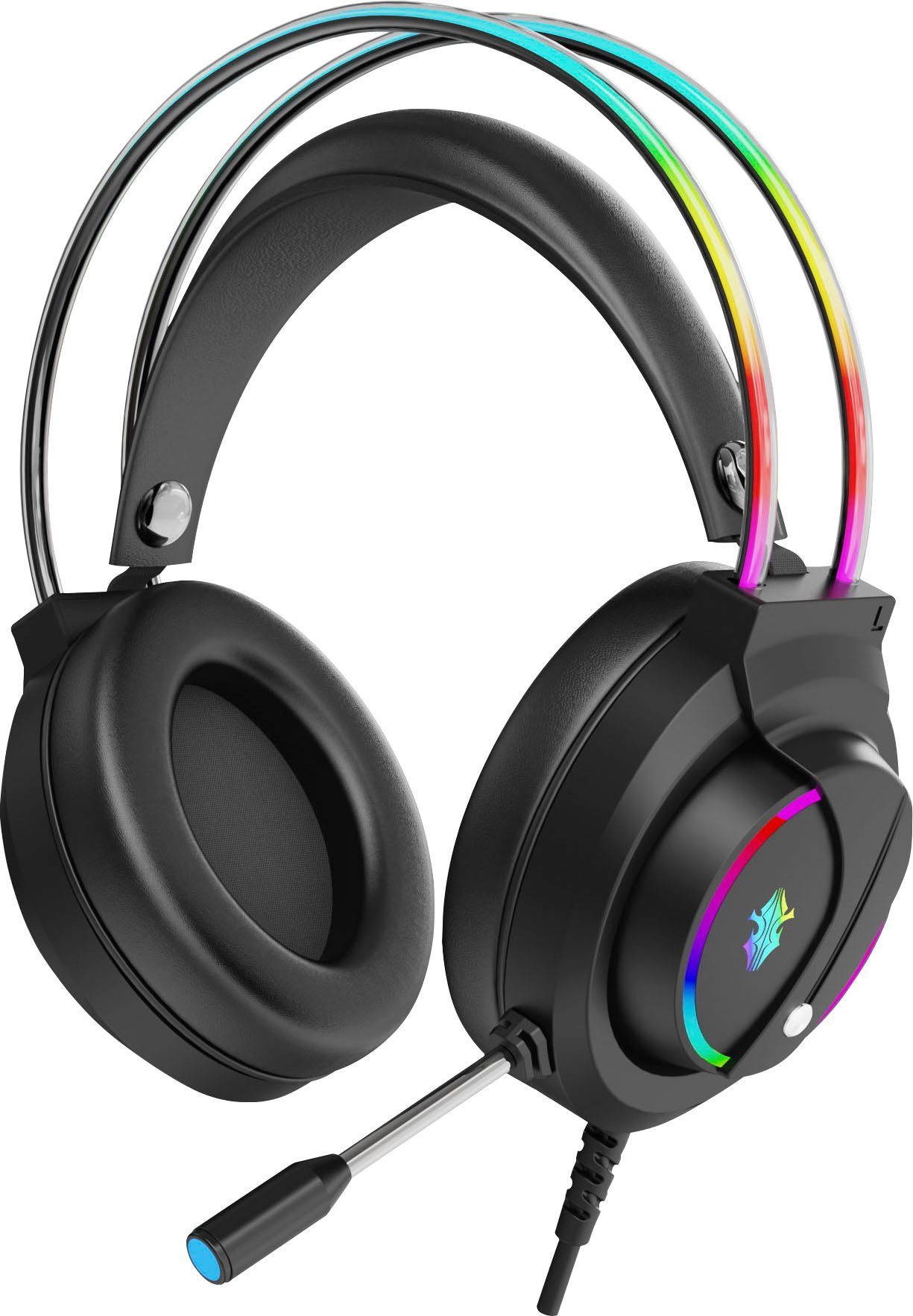Hyrican »Striker Halo STGH707 Headset, schwarz, RGBBeleuchtung, USB, 3,5 mm Klinke, Over Ear