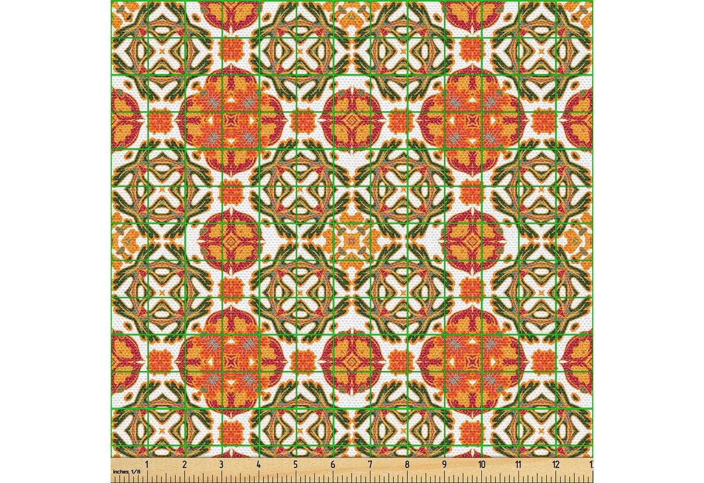 Thumbnail - Abakuhaus Stoff Schön Gewebten Stoff für Polster und Wohnaccessoires, marokkanisch Vintage orientalische Fliese