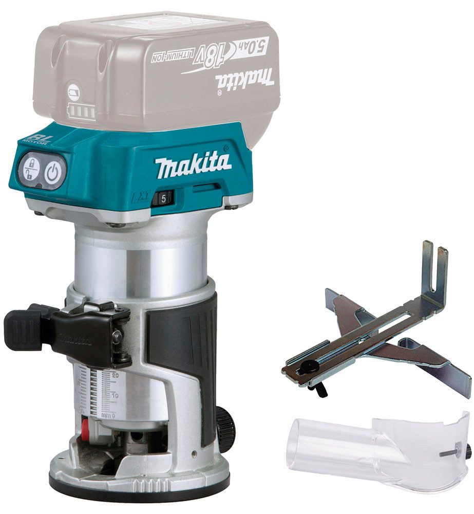 Makita Akku-Multifunktionsfräse DRT50Z, ohne Akku und Ladegerät – Bild 4 von 5