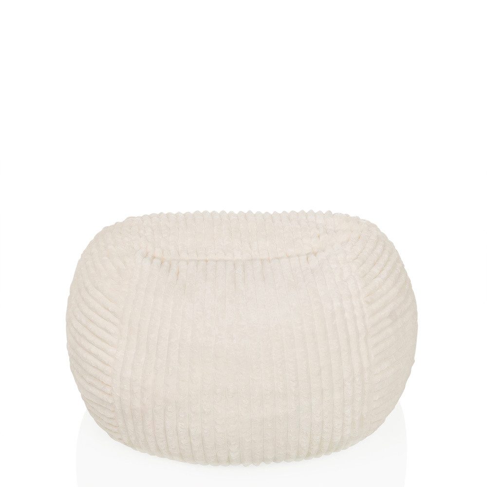 hjh LIVING Sitzsack Sitzolo R Polstersessel H/B/T:, Sitzsack Bodensofa aus Cord mit Schaumstoff Füllung