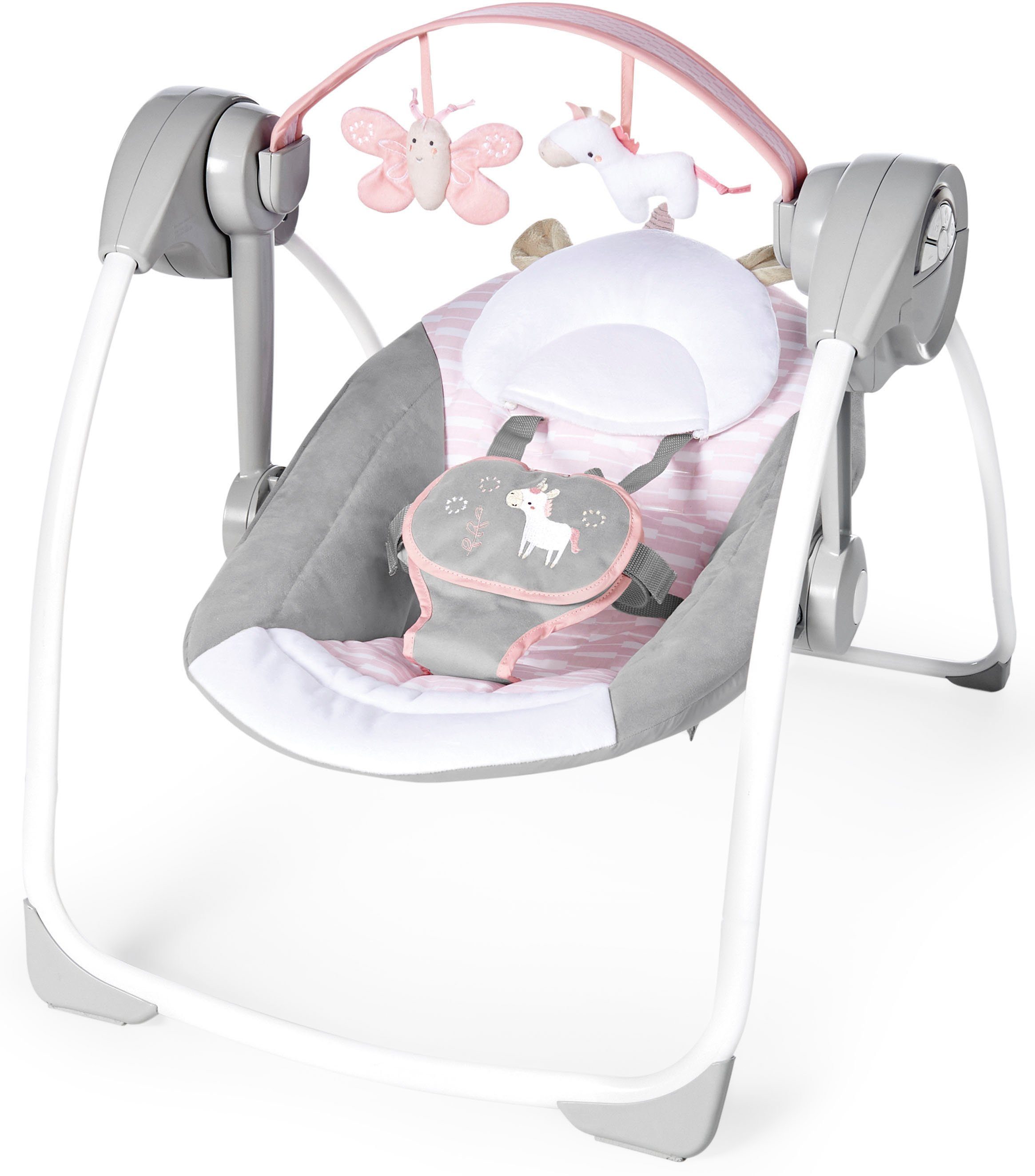 ingenuity Babyschaukel Comfort 2 Go, Flora Unicorn, tragbar günstig online kaufen