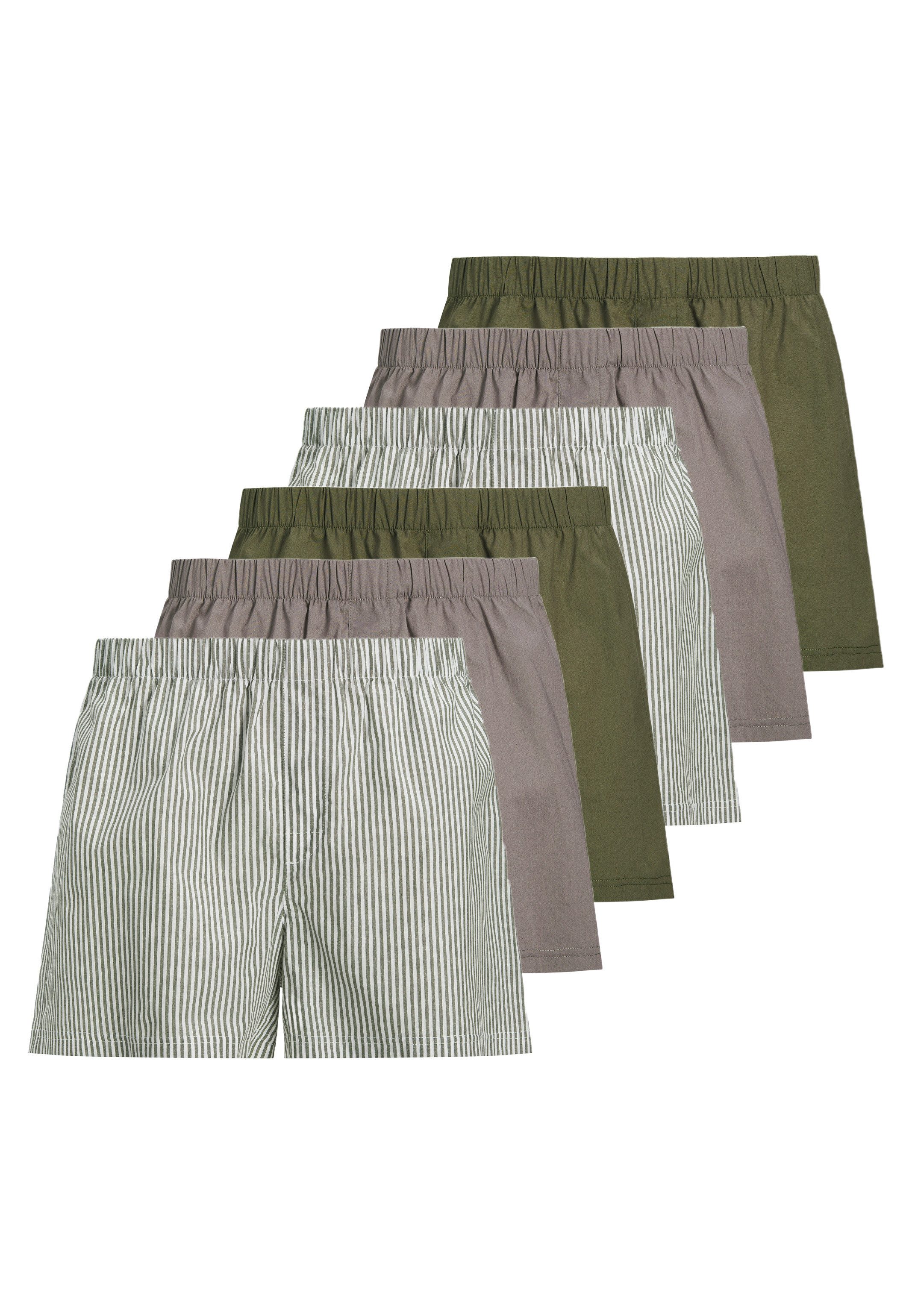 Jack & Jones Boxershorts 6er Pack Milano (Spar-Set, 6-St) Boxershorts - Bau günstig online kaufen