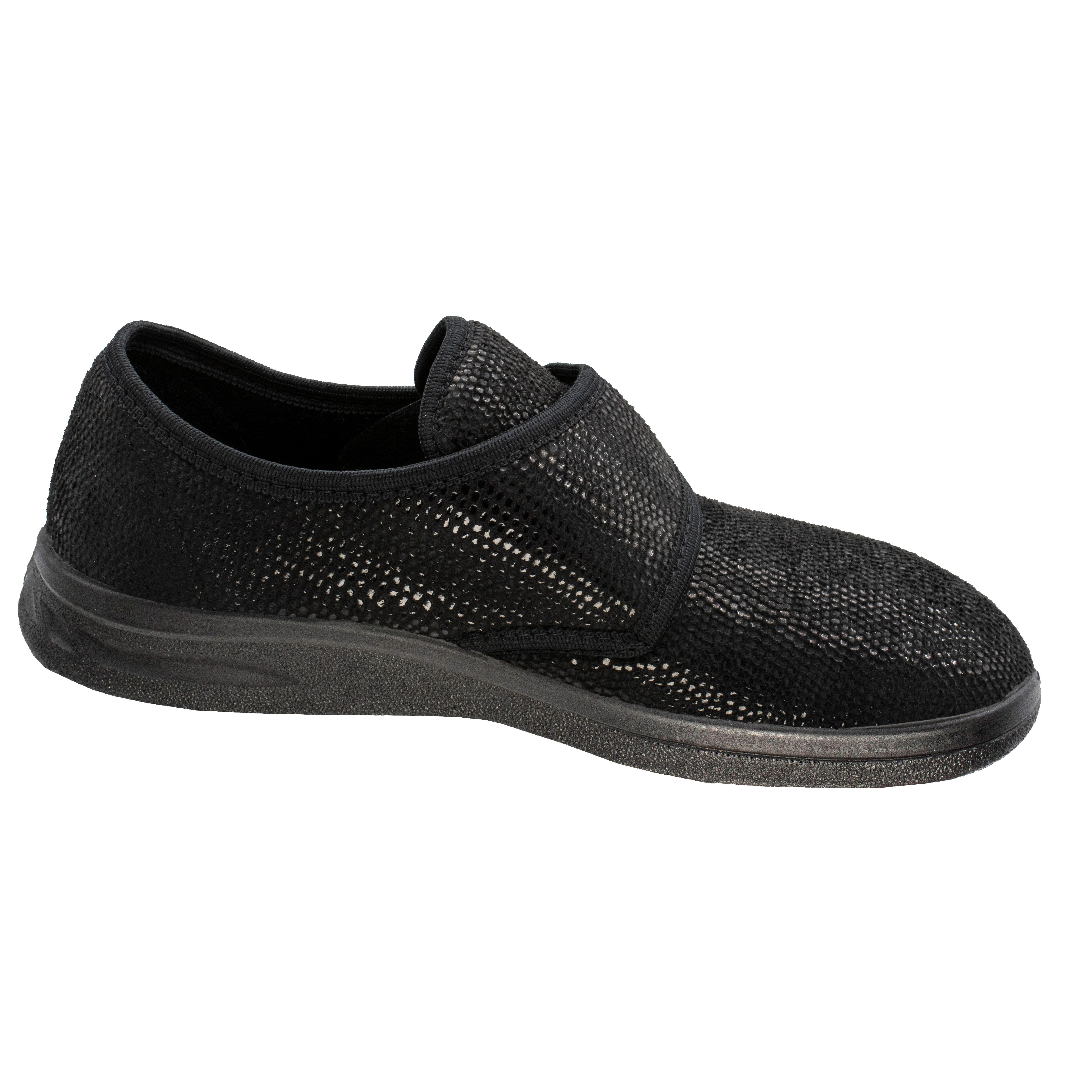 Fischer-Markenschuh Ortho Klettschuh mit Klettverschluss, Weite K, Frotteefutter, Reptilstretch – Bild 2 von 5