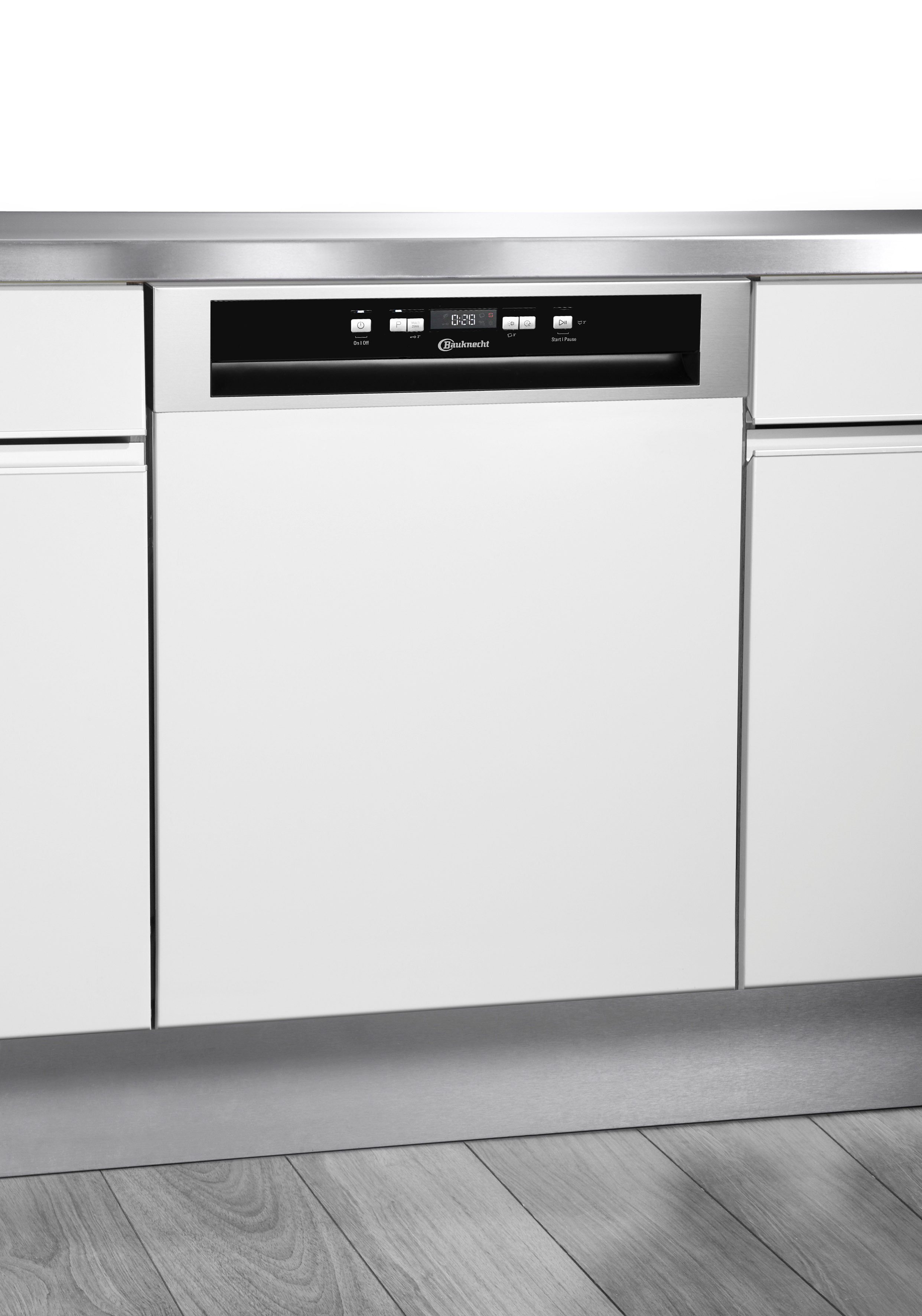 BAUKNECHT teilintegrierbarer Geschirrspüler BKSV1 PAN, 14 Maßgedecke, ActiveDry - automatisches Türöffnungssystem