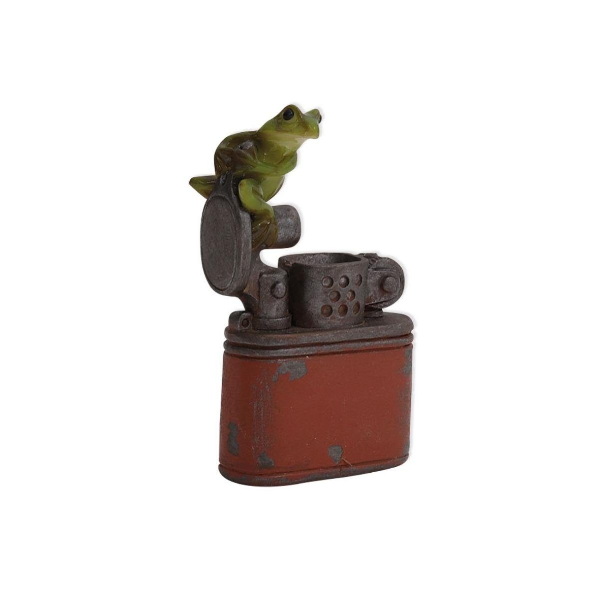 Seyko-Geschenke Dekofigur 091083 - Keramikfigur "Frosch Paul der Feurige", 7 cm