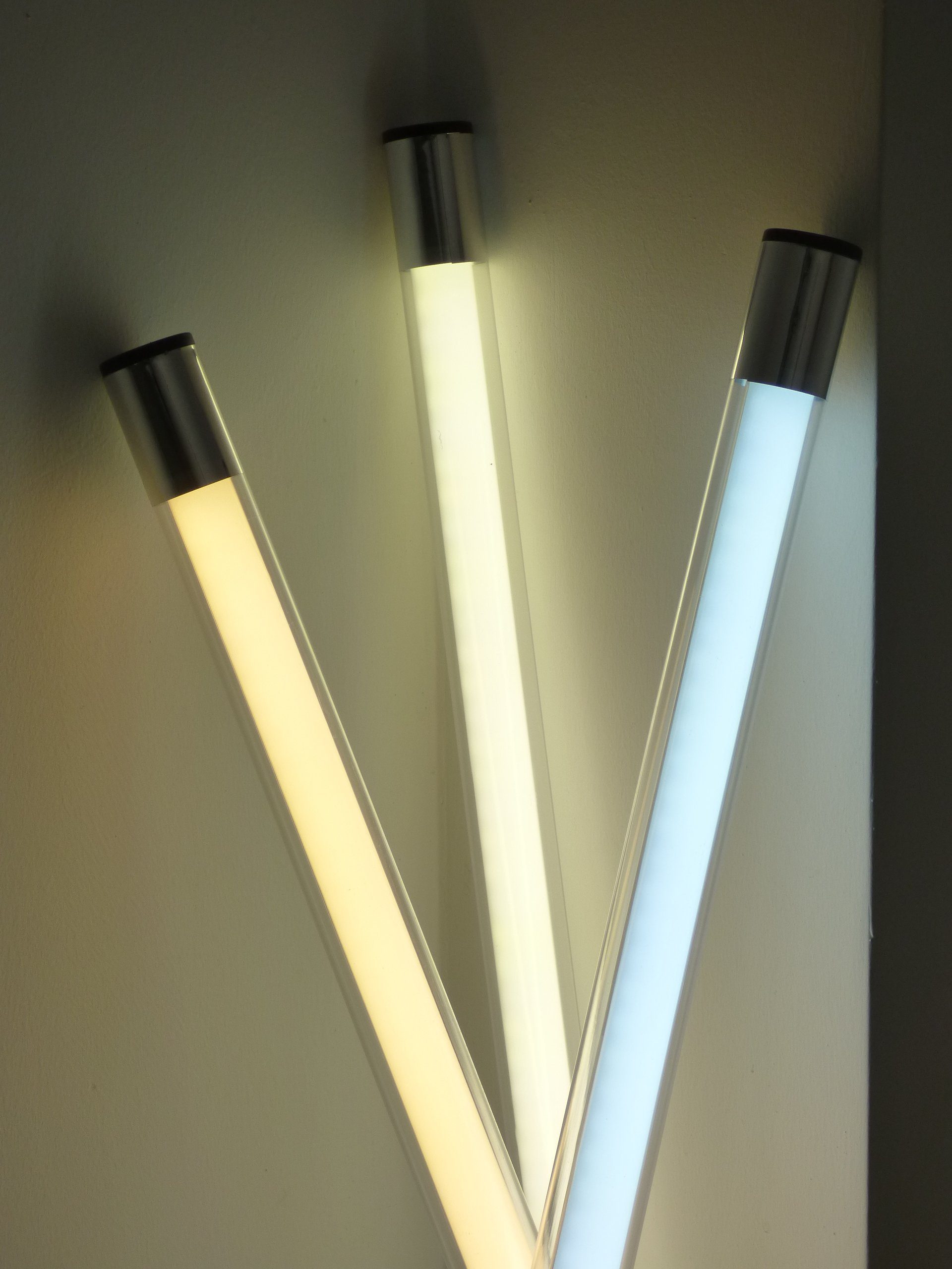 XENON LED Wandleuchte Innen, 63 Neutral Weiß LED 9 Watt IP-20 cm Weiß Watt LED 1000 Leuchtstab 1000 Neutral Lumen 9 Lumen, Röhre