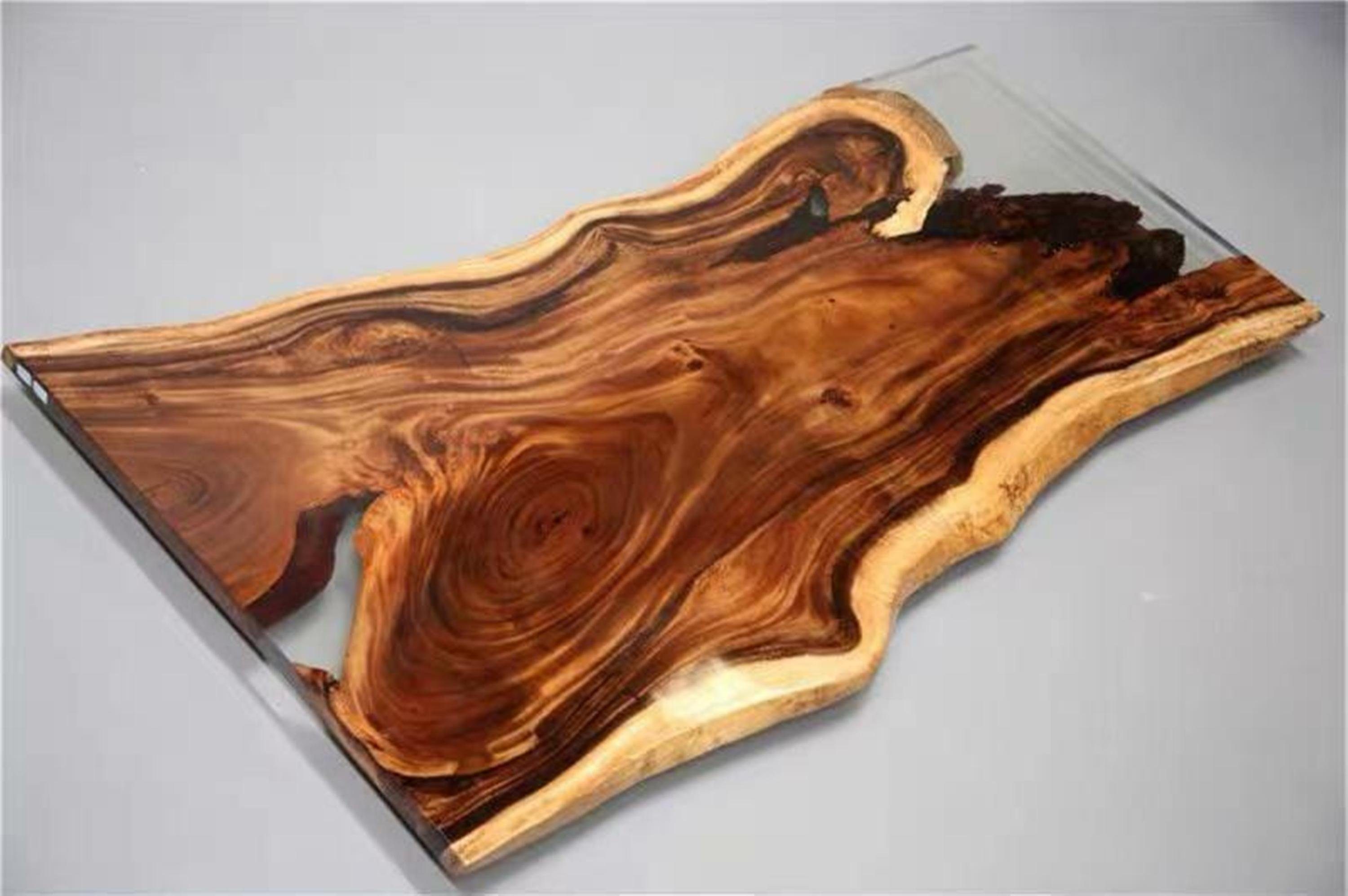 JVmoebel Tische Epoxidharz Esstisch, Esstisch Holz Table Echtes Massiv River 200x90
