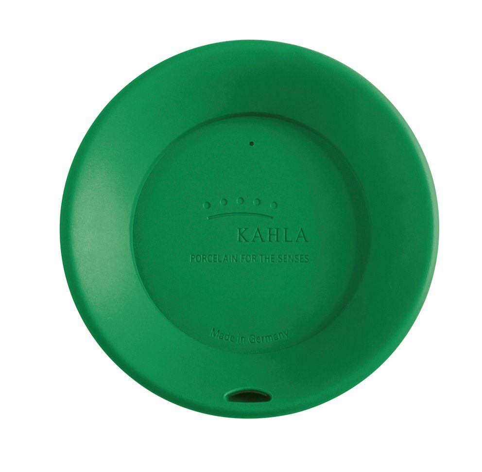 Kahla Coffee-to-go-Becher Becher Cupit + Porzellan, green smaragd Made Germany Trinkdeckel, in