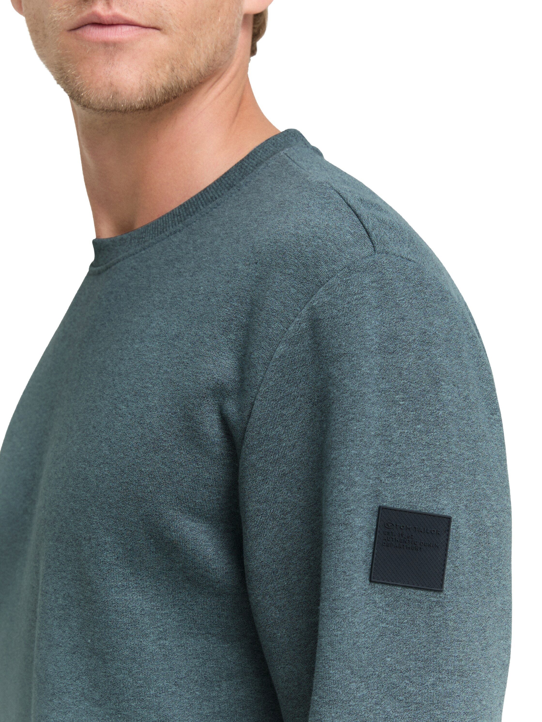 TOM TAILOR Sweatshirt mit Logo Stickerei am Arm