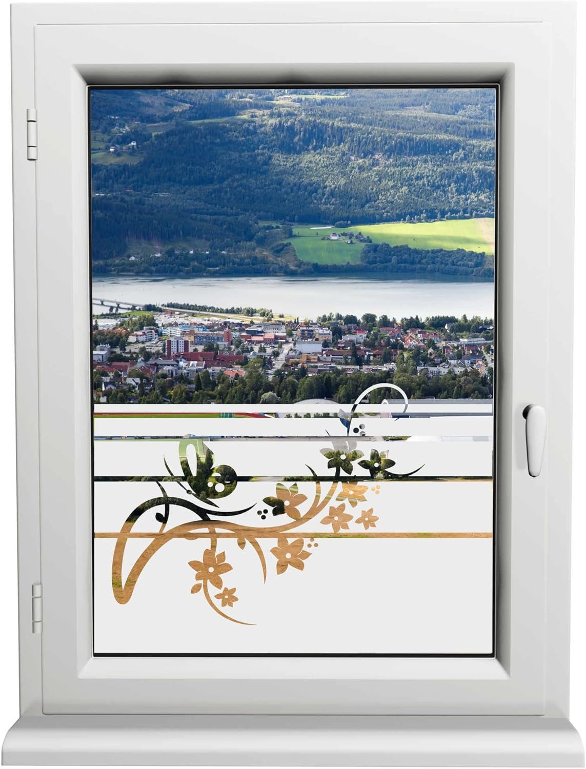 INDIGOS UG Fensterfolie Schmetterling Fensterfolie – Sichtschutz für Bad & Küche