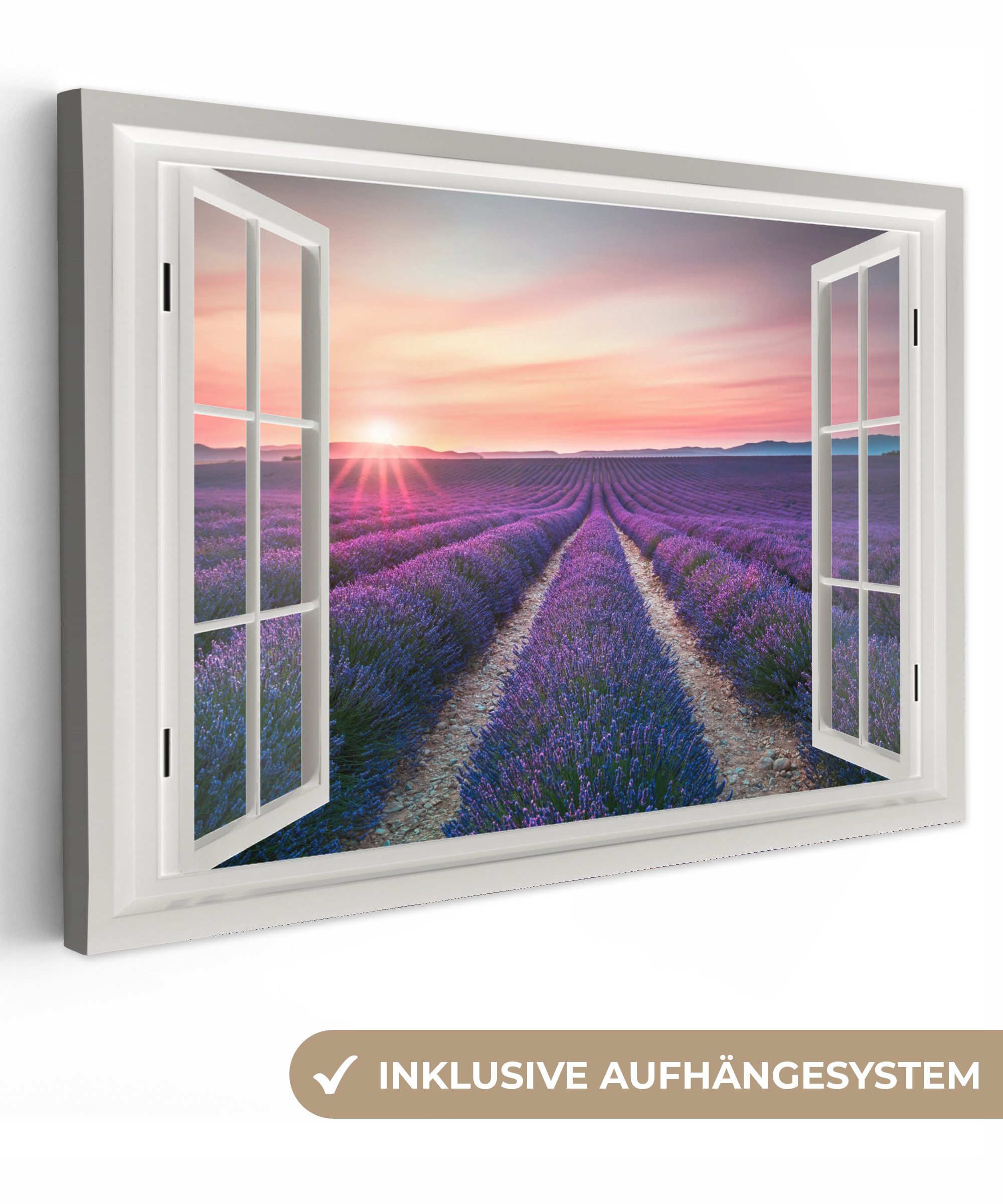 OneMillionCanvasses® Leinwandbild Vista - Sonnenuntergang - günstig online kaufen
