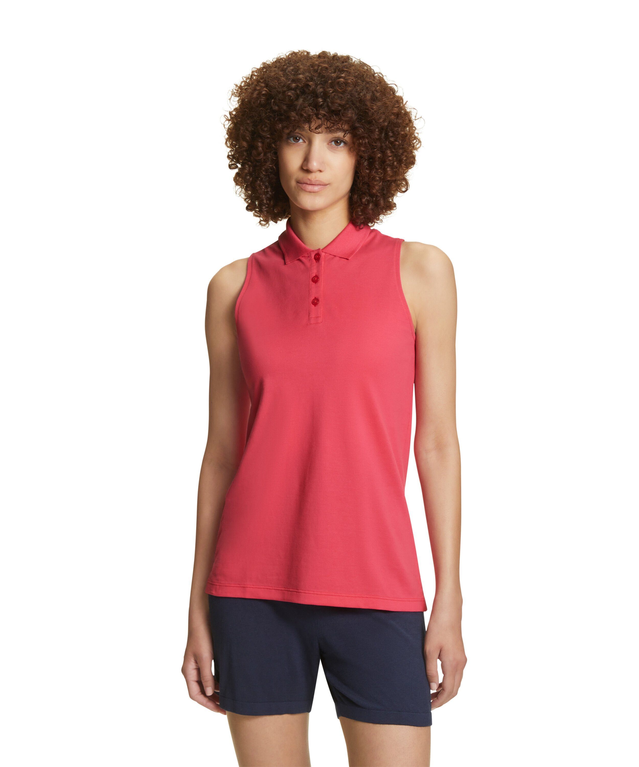 (8856) FALKE Pima-Baumwolle fuchsia aus hochwertiger Poloshirt