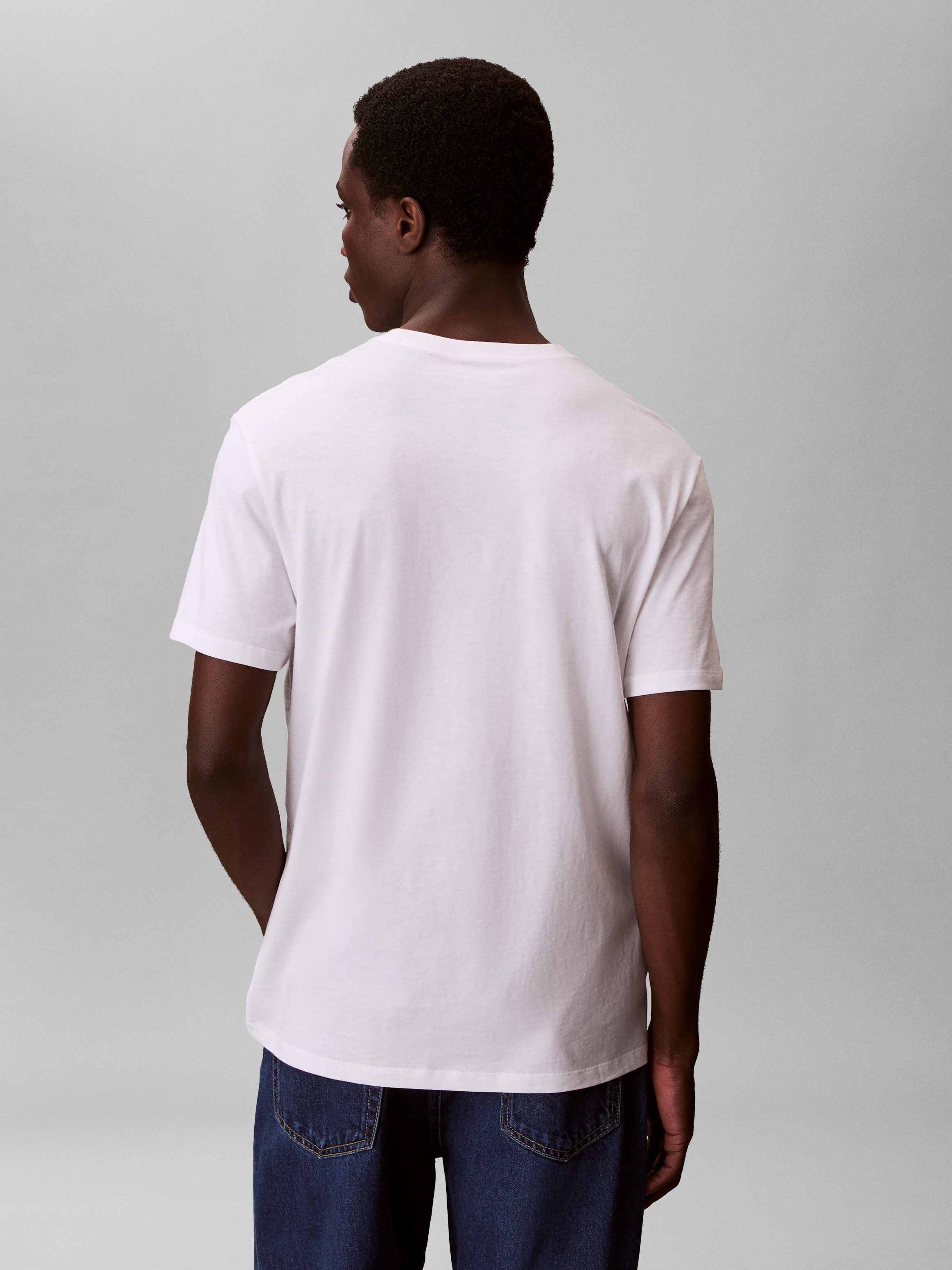 Calvin Klein Jeans T-Shirt SS 30S DISTRESS MONOGRAM GRAPHIC Regular fit mit Logodruck – Bild 4 von 5