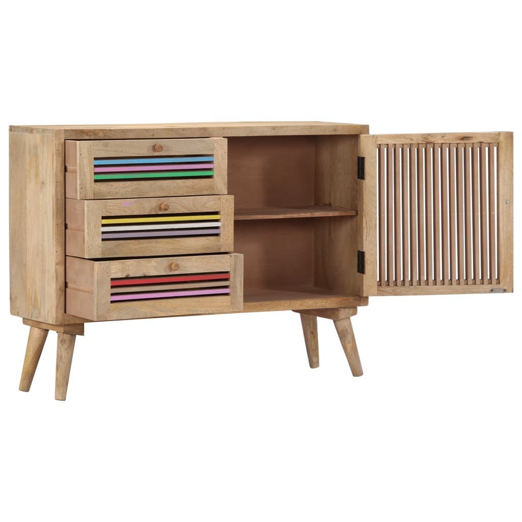 vidaXL Sideboard NA Sideboard 100x30x75 cm Massivholz Mango