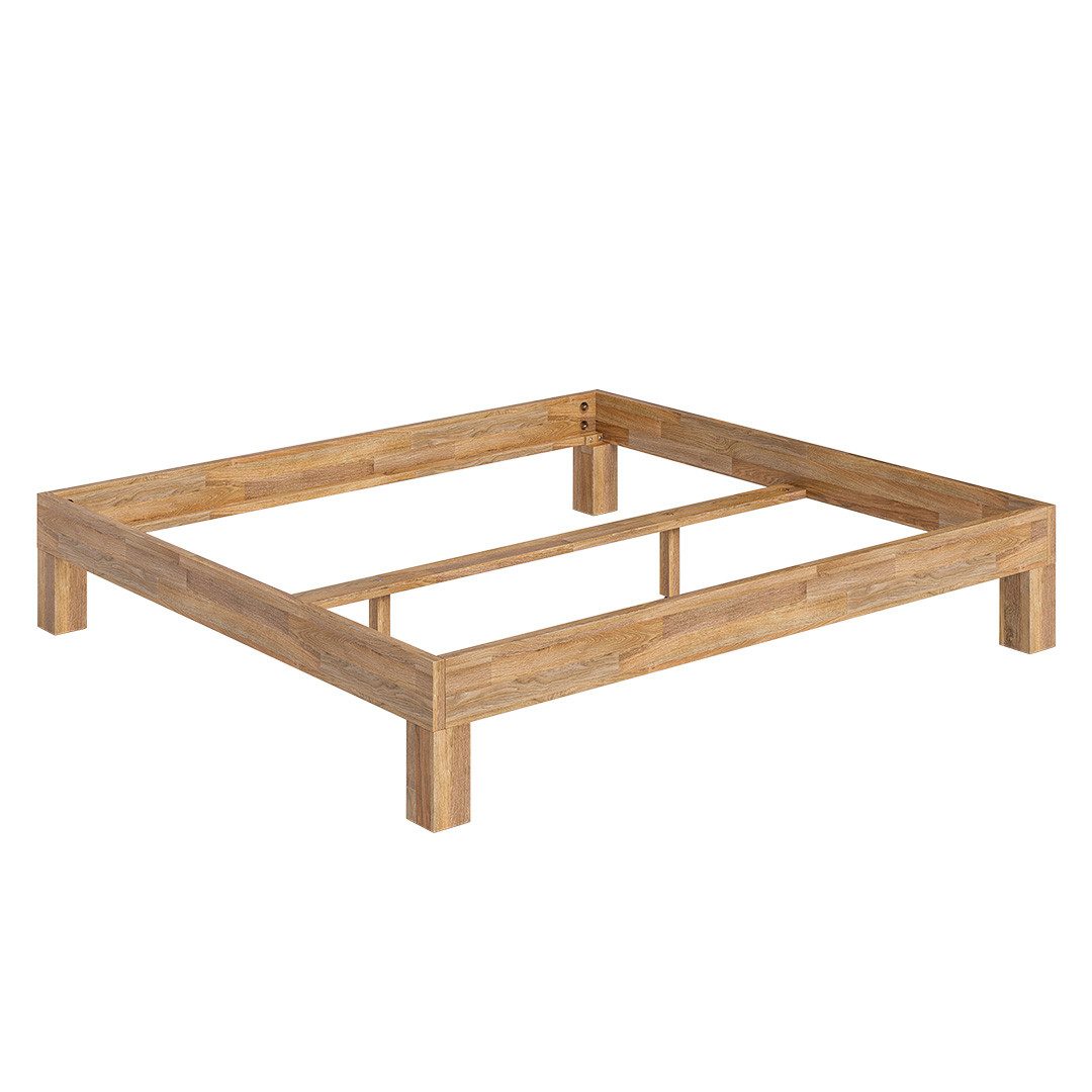 skølm Massivholzbett Floki aus Eiche, natur geölt, verfügbar in 120/140/160/180 x 200 cm – Bild 2 von 5