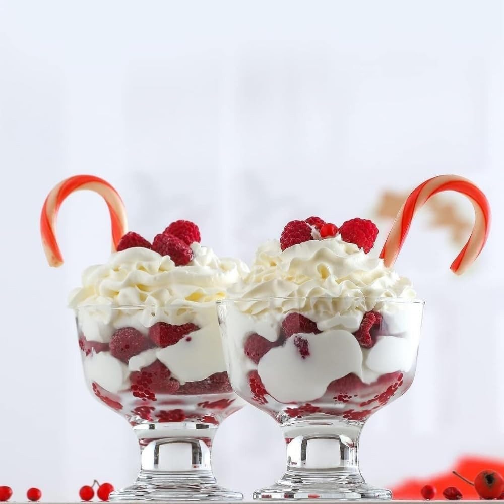 LAV Eisschale LAV Destina Eis- und Dessertschalen - 285 ml (9 3/4 oz), Glas, (Packung, 6-tlg), Elegantes Glasschalen für Desserts und Eis 6er-Set, 285 ml