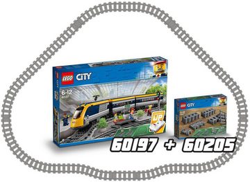 LEGO® Konstruktionsspielsteine Schienen (60205), LEGO® City, (20 St), Made in Europe