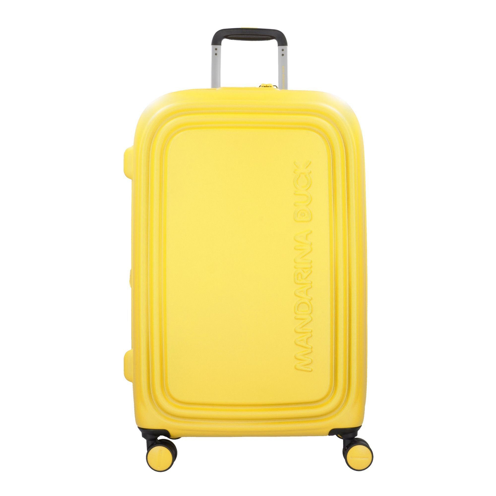 yellow 4 Mandarina Logoduck, Polycarbonat Rollen, duck Duck Hartschalen-Trolley