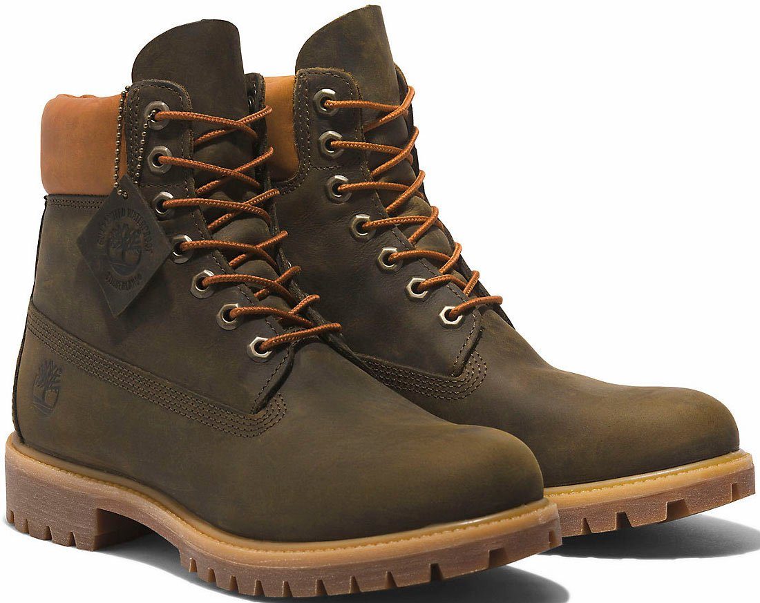 Timberland 6in Premium Boot olivbraun Schnürboots