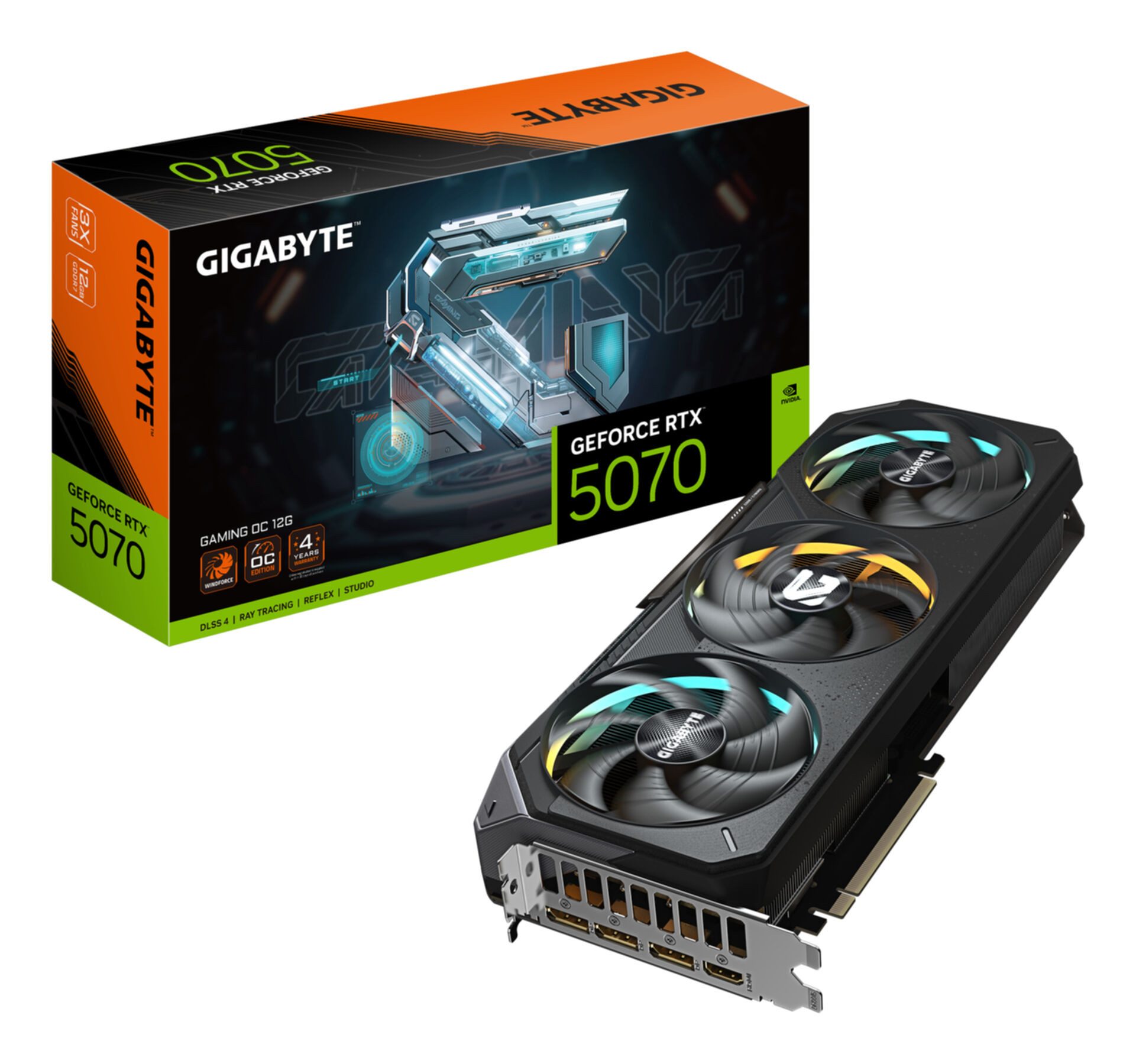 GeForce RTX 5070 GAMING OC 12G Grafikkarte - 12GB GDDR7, 192 Bit, PCI- Grafikkarte