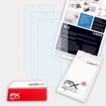 atFoliX Schutzfolie Displayschutz für Tecno Camon 19 Pro, (3 Folien), Ultraklar und hartbeschichtet