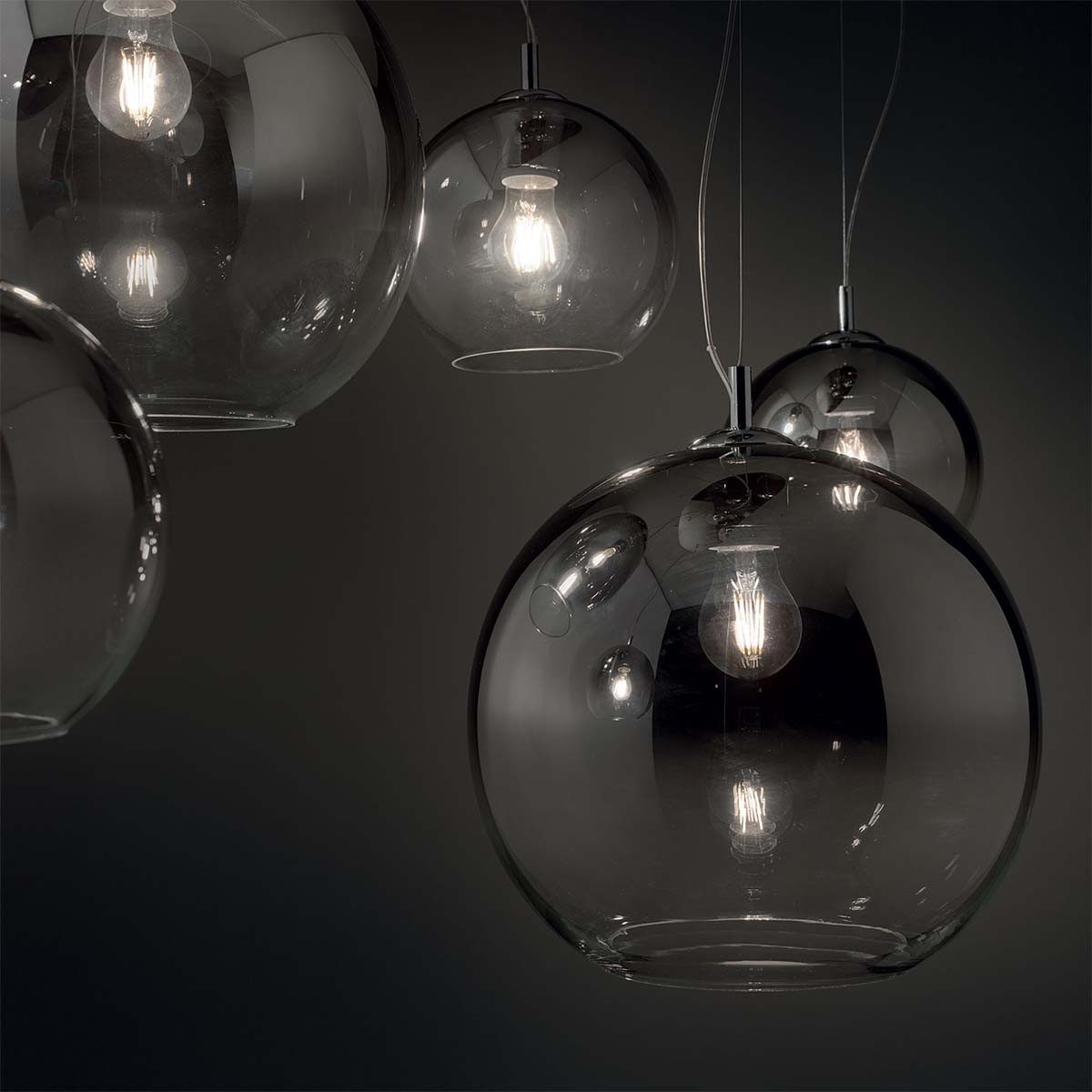 Ideal Lux Hängeleuchten Nemo SP5 Pendelleuchte, LED wechselbar, Hängeleuchte