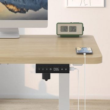 HOMALL Schreibtisch Höhenverstellbarer Elektrisch Schreibtisch mit Memory Funktion