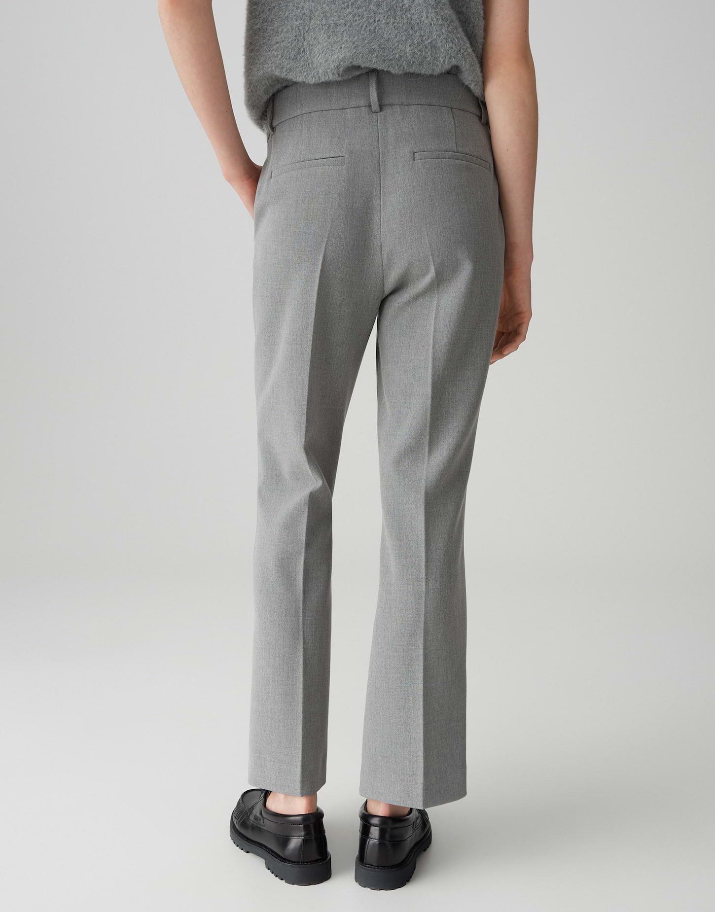 OPUS PANTS Stoffhose LUANE Relaxed Flared aus elastischem Viskosemix verdeckter Zip-Fly, weicher Griff, elastischer Stoff