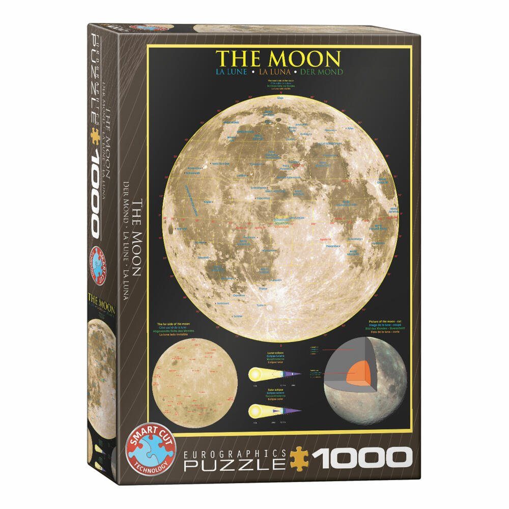 EUROGRAPHICS Puzzle Der Mond, 1000 Puzzleteile
