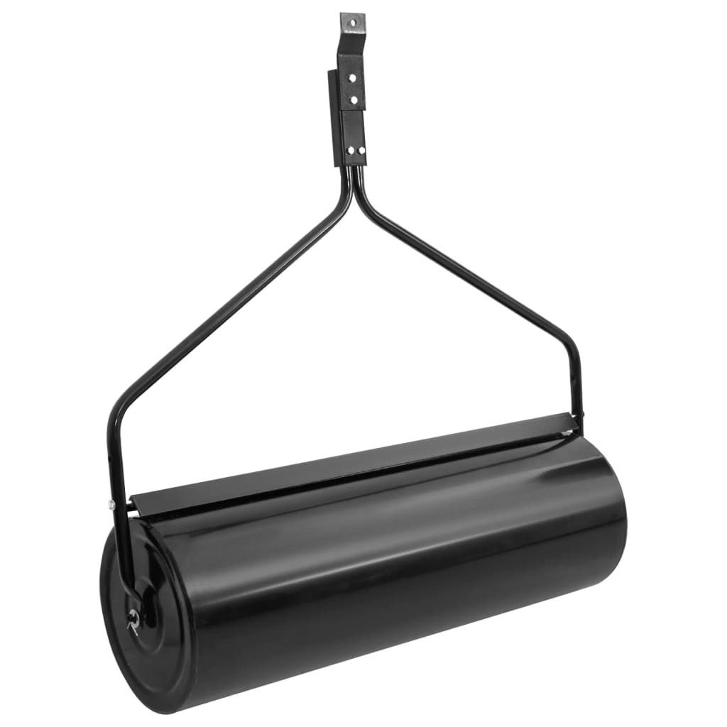 vidaXL Elektro-Rasentrimmer 30 x 90 cm Rasenwalze Schwarz 63 L Eisen