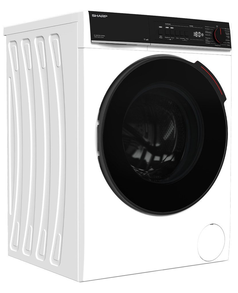 Sharp Waschmaschine ES-WNFB014CWDA-DE, 10 kg, 1400 U/min, AquaStop, Steam, AllergySmart, EcoTimer, Wifi