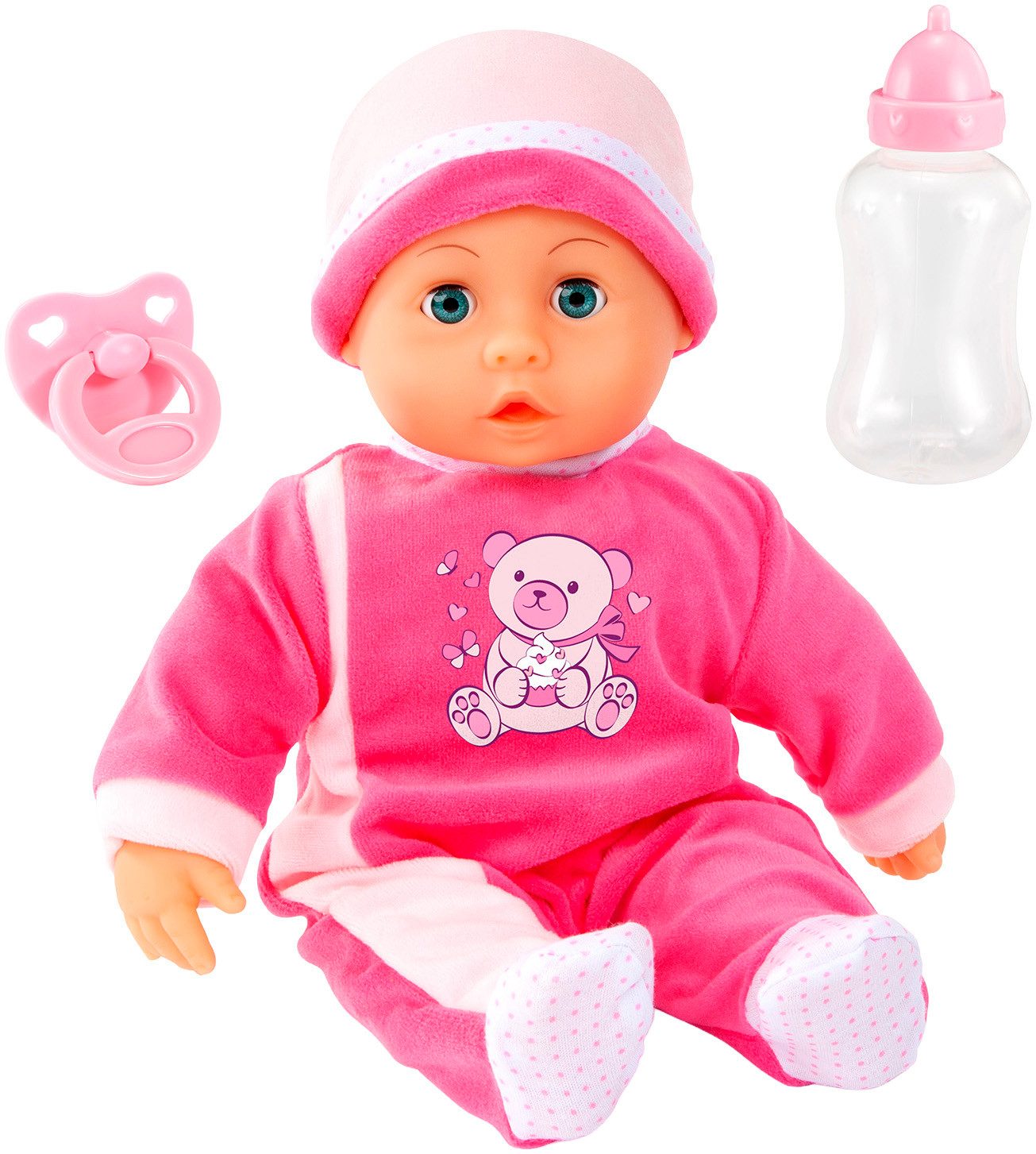 Babypuppe First Words 38 cm pink