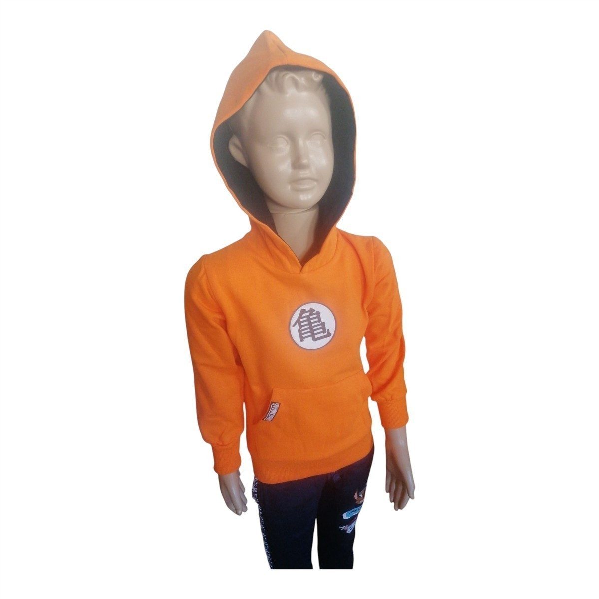 Dragon Ball Kapuzensweatshirt Dragon Ball Hoodie Kinder, Orange Kapuzenpullover 116–164