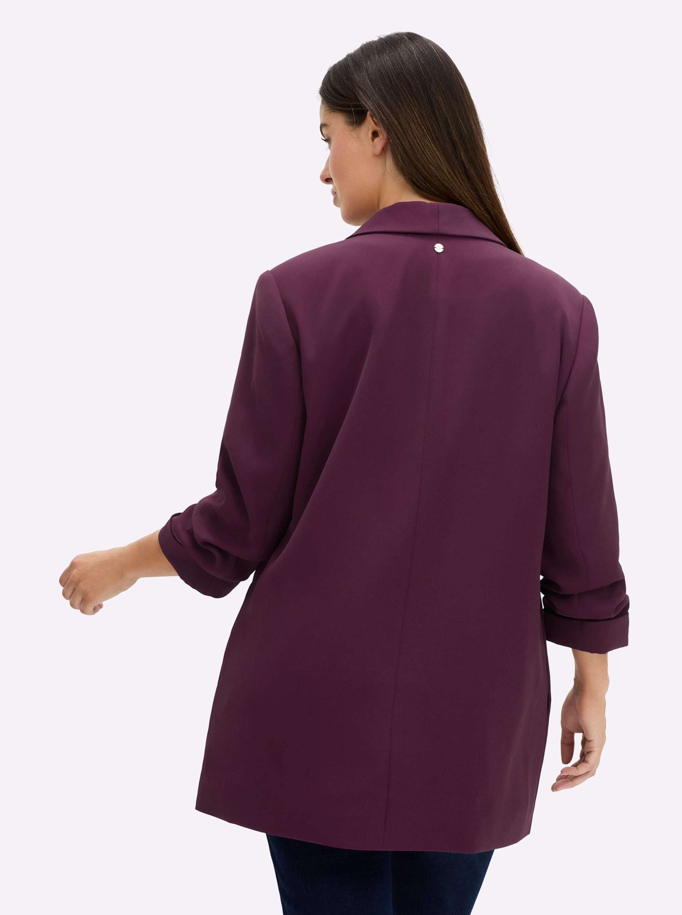 Sheego Blusenblazer Longblazer Langarm