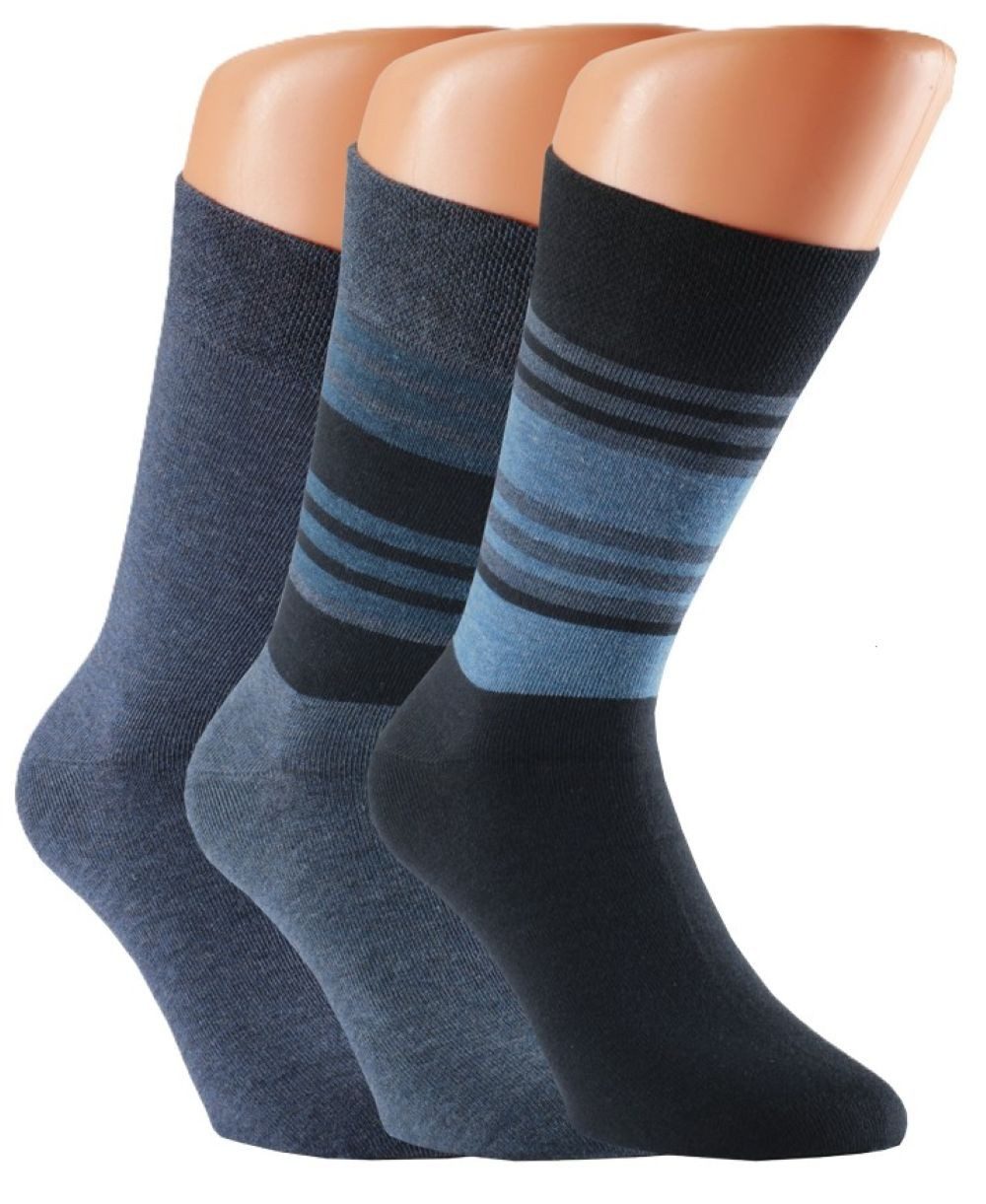 Riese Komfortsocken RS Harmony Herrensocken mit Softrand (Packung, 3 Paar) Softrand-Sensitiv