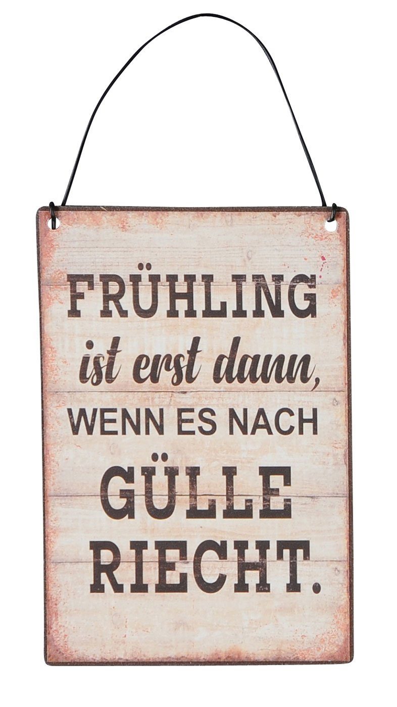 Levandeo® Wandbild, 3er Set Blechschilder H15cm günstig online kaufen
