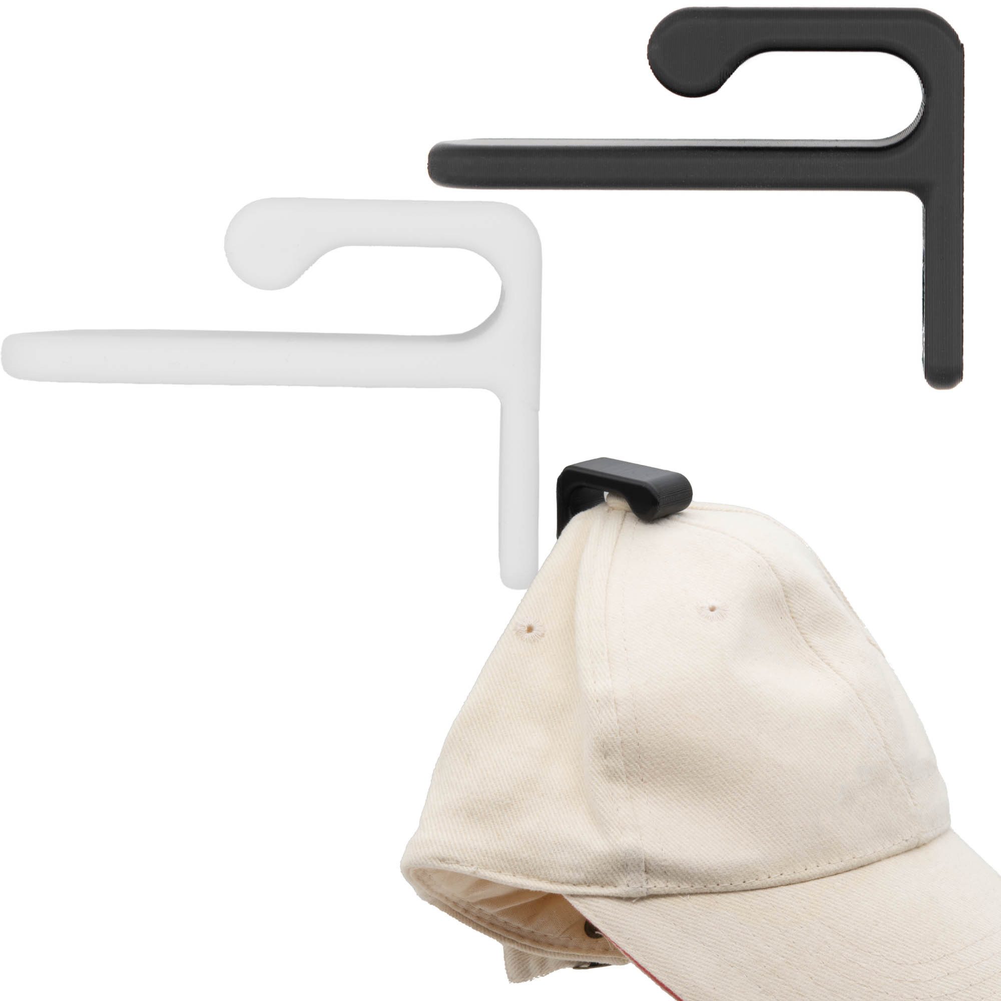 TSB Werk Garderobenhaken Cap Wandhalterung Basecap Halter Mütze Wand (12 St günstig online kaufen