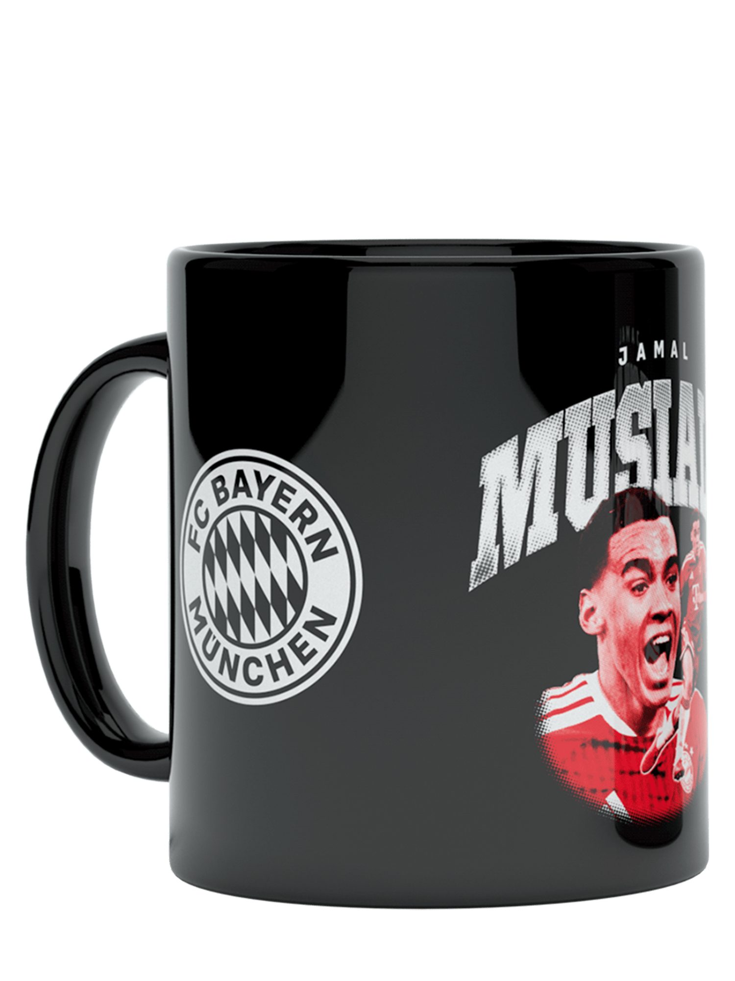 FC Bayern München Tasse FC Bayern München I Tasse Musiala 0,3 l I Schwarz, Keramik