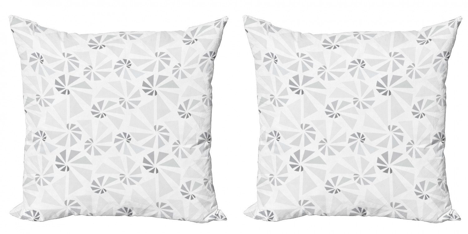 Kissenbezüge Modern Doppelseitiger Seashell-Art-Design Digitaldruck, Abakuhaus (2 Accent Geometrisch Stück)