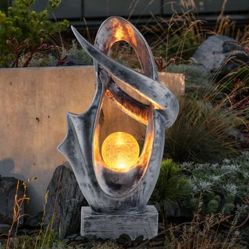 etc-shop Gartenleuchte, LED-Leuchtmittel fest verbaut, Warmweiß, Solarlampe für Außen Garten Deko Terrassen Lampe Außen