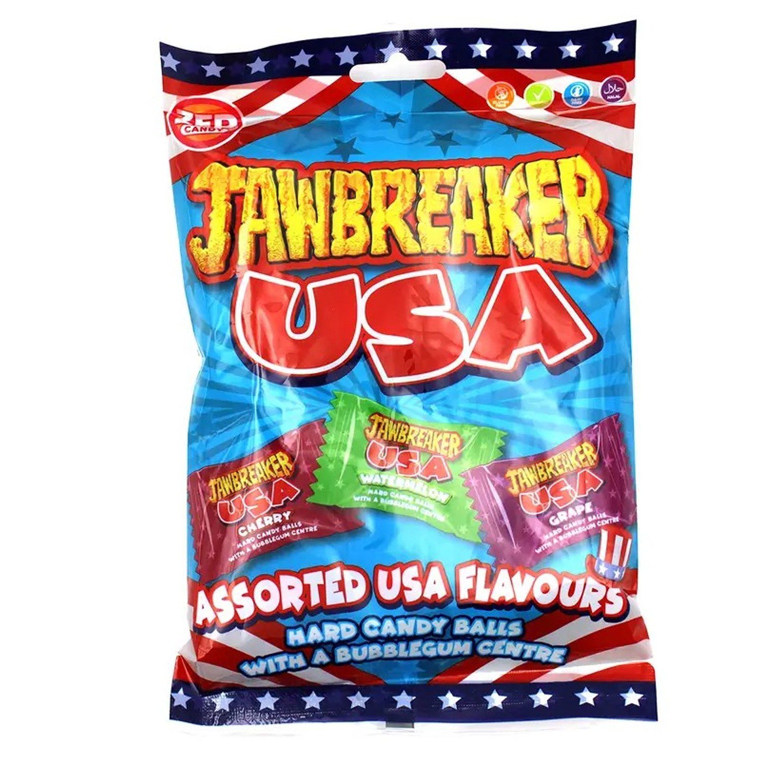 Jawbreaker Süßigkeit, 1 x 99 g, USA – Candy Balls mit Kaugummikern