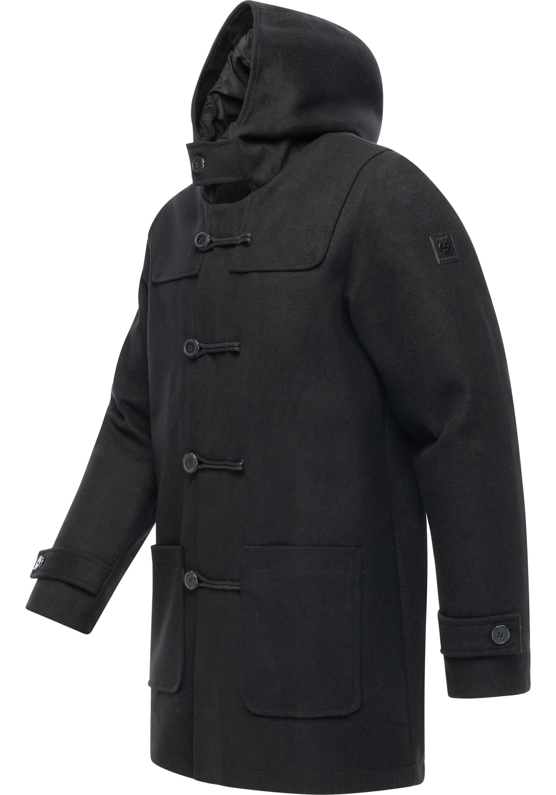 Ragwear Dufflecoat Duffie YOUMODO Funktionaler Herren Mantel in Wolloptik