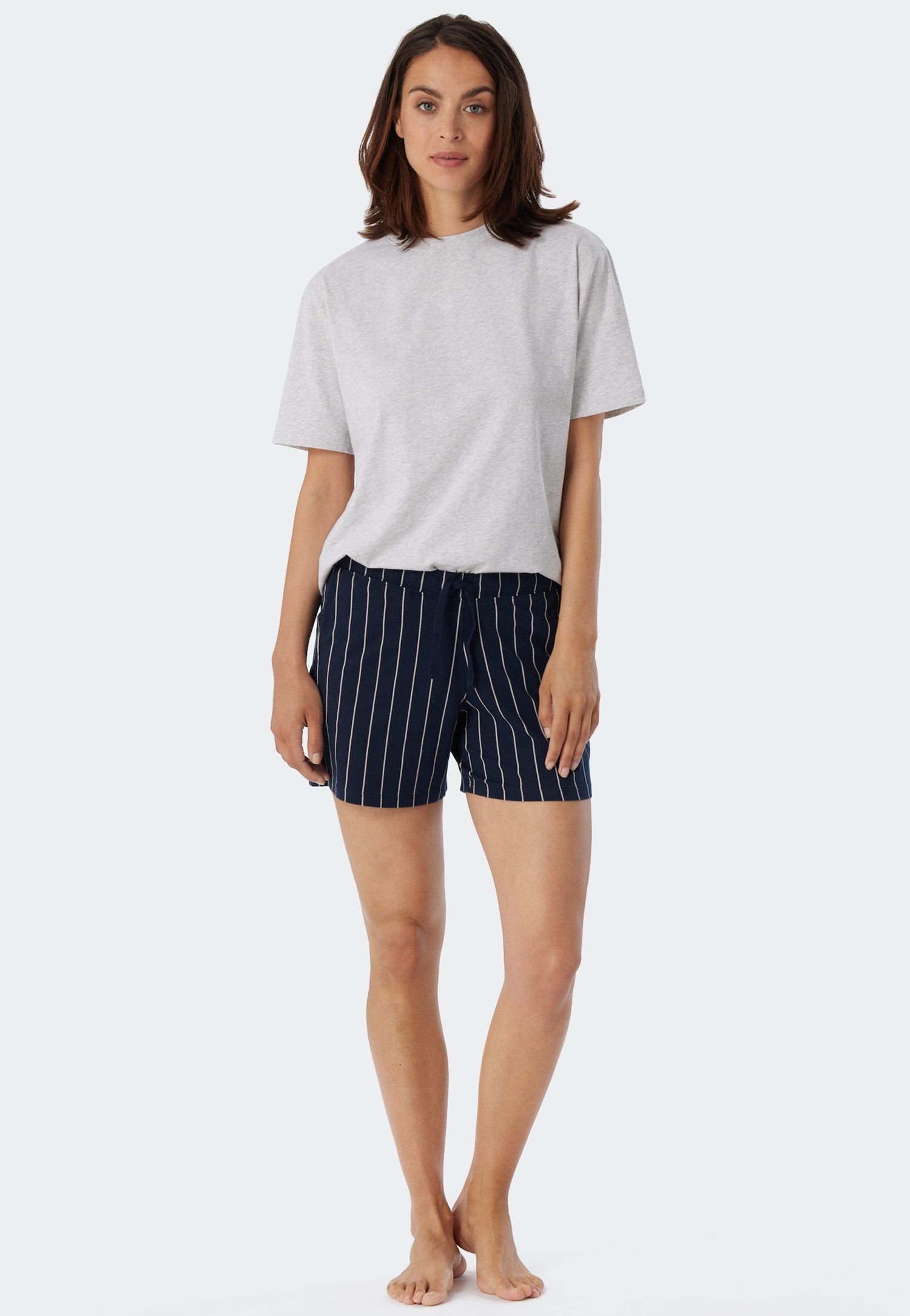Schiesser Shorts Mix + Relax seitliche Taschen, Single Jersey, bequem, lockerer Schnitt