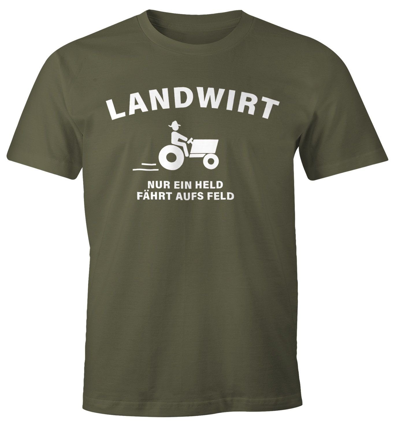MoonWorks Print-Shirt Landwirt nur ein held günstig online kaufen