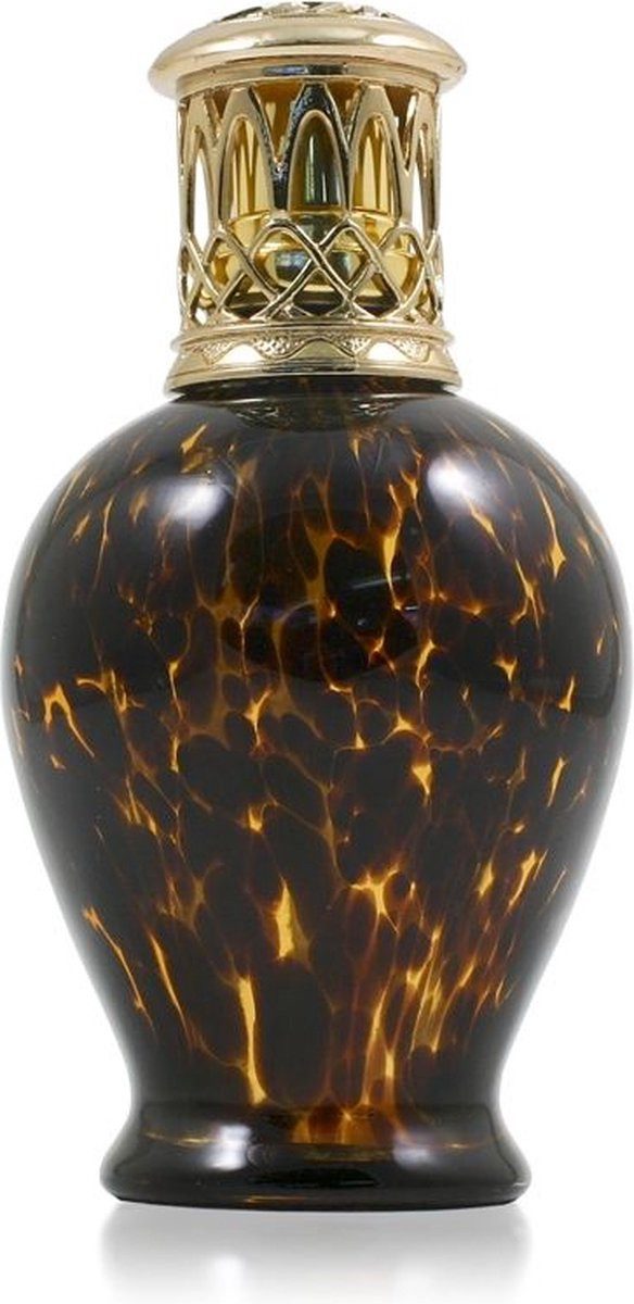 Ashleigh & Burwood Duftlampe Leopard Duftlampe S - Braun/Gold, Glas (1 St), inklusive Trichter, Ölflasche und Anleitung