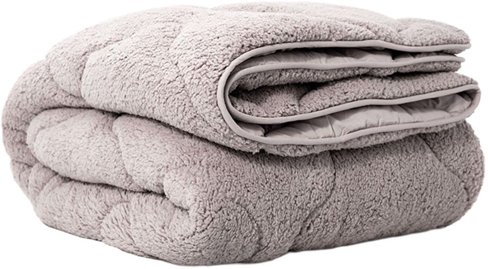 OTTO home Microfaserbettdecke Elvia, Teddy Plüsch Bettdecke, Warme Winter Uni Bettdecke