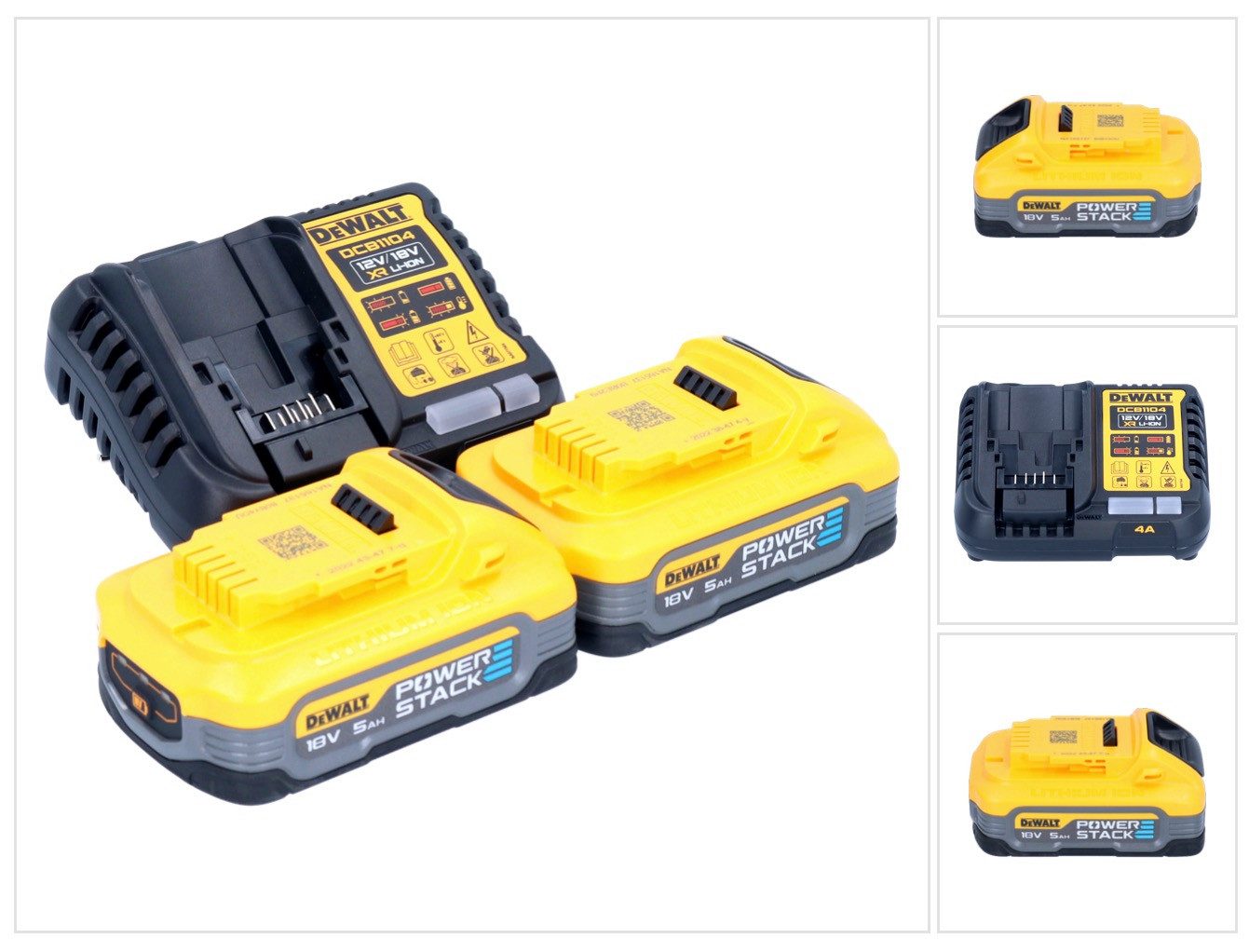 DeWalt DCB 1104 Schnellladegerät 12 V / 18 V 4 A für Li-Ion Akkus Akkupacks