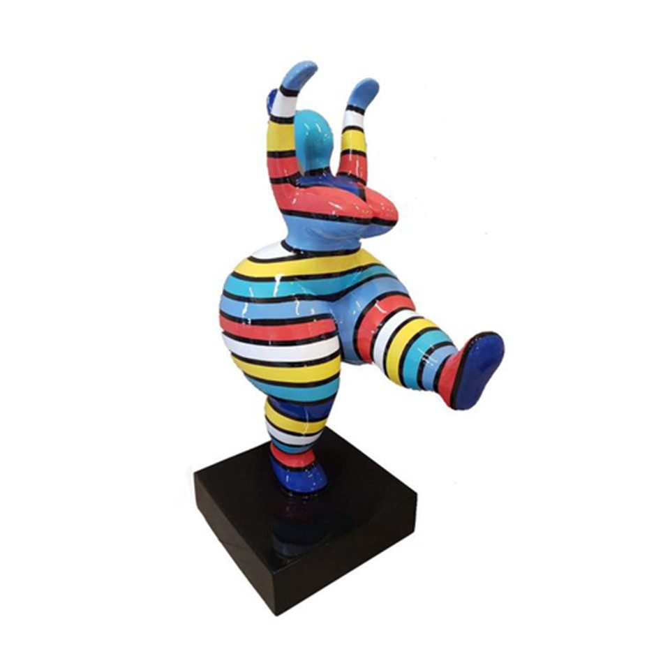 Xlmoebel Dekofigur Abstrakte Designer Kunst 50cm Statue Bunt Bemalte Skulpturen, Made in Europa