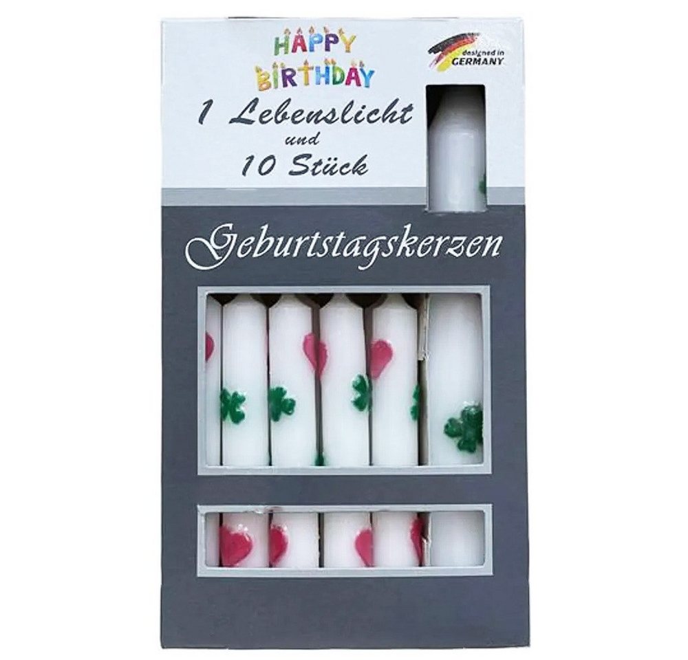 KCB Geburtstagskerze Geburtstagskerzen & Lebenslicht 10+1 Teile