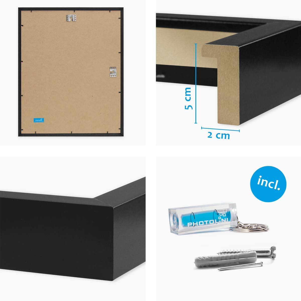 PHOTOLINI Bilderrahmen 2er Set 3D-Rahmen mit günstig online kaufen